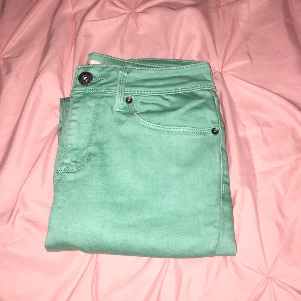 Bullhead teal jeggings